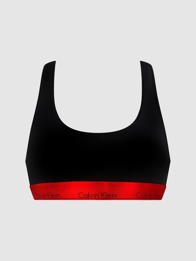 Calvin Klein Underwear HU951452 | Calvin Klein Modern Cotton Női Bralette Fekete / Piros